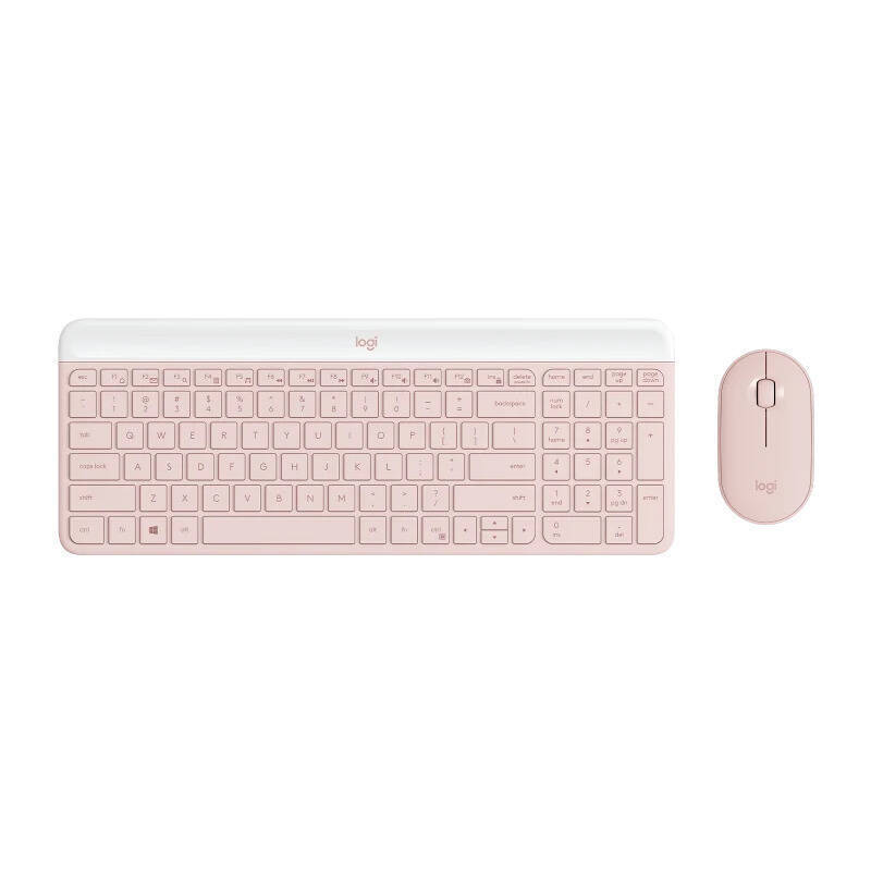 Logitech MK470 Slim Wireless Keyboard & Mouse Combo (Rose)