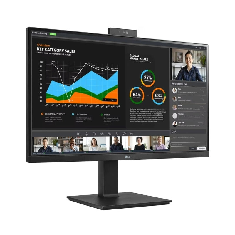 LG 27'' 27BQ75QC-B QHD IPS LED Monitor