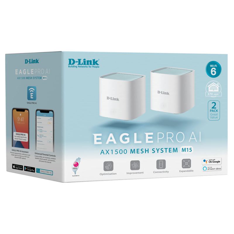 D-link EAGLE PRO AI AX1500 Mesh System (2-Pack)